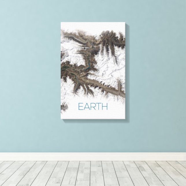 Impressão Em Tela Espaço Exterior, Cosmos, Sistema Solar, Planeta Te (Insitu(piso de madeira))