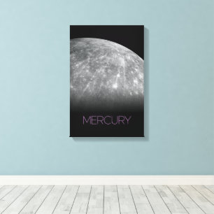 Impressão Em Tela Espaço Exterior, Galáxia, Sistema Solar, Mercúrio 