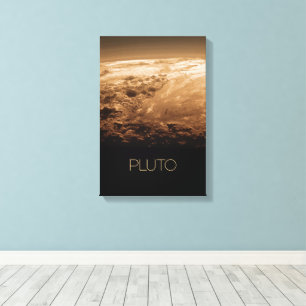 Impressão Em Tela Espaço Exterior, Galáxia, Sistema Solar, Plutão Pl