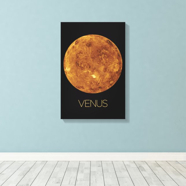 Impressão Em Tela Espaço Exterior, Galáxia, Sistema Solar, Vênus Pla (Insitu(piso de madeira))