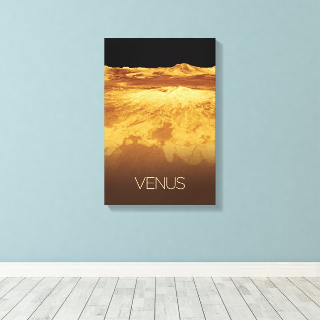 Impressão Em Tela Espaço Exterior, Galáxia, Sistema Solar, Vênus Pla (Insitu(piso de madeira))