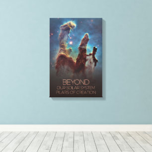 Impressão Em Tela Espaço Exterior, Galáxia, Via Látea, Pilares De Cr