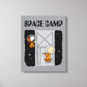 Impressão Em Tela ESPAÇO   Snoopy & Charlie Brown