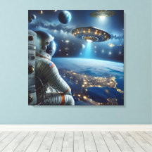 Espaços e Astronauta no Exterior
