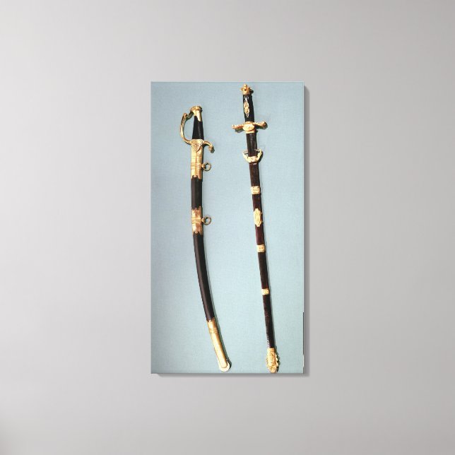 Impressão Em Tela Espada comemorativa dada por Napoleão Bonaparte (Frente)