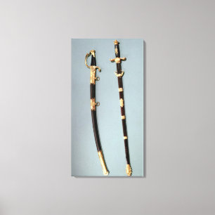 Impressão Em Tela Espada comemorativa dada por Napoleon Bonaparte