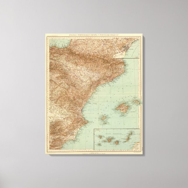 Impressão Em Tela espanha 4142, Portugal, Leste (Frente)