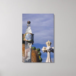 Impressão Em Tela Espanha, Catalunha, Barcelona. Casa Batlló (1906).