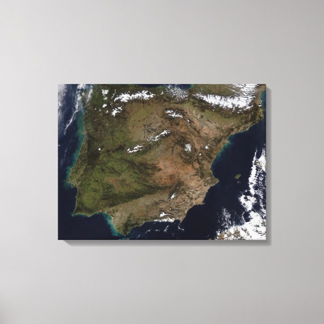 Impressão Em Tela Espanha e Portugal 3 (Frente)