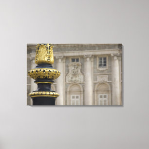 Impressão Em Tela Espanha, Madrid. Palácio Real, lustrosa lâmpada do
