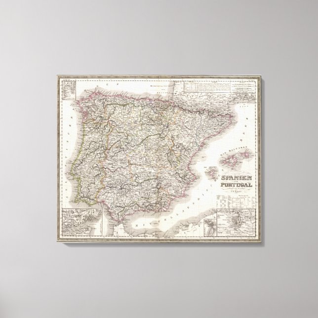 Impressão Em Tela Espanhol, Portugal (Frente)