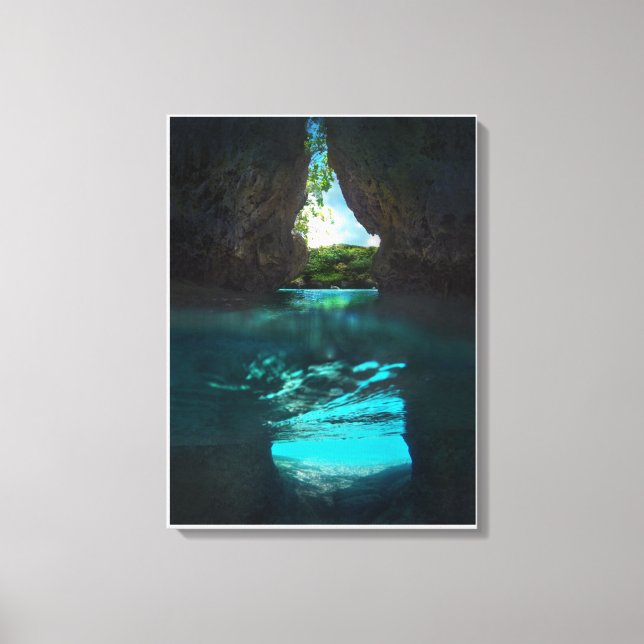 Impressão Em Tela Espanhol Steps Beach Giant Rocks (Frente)