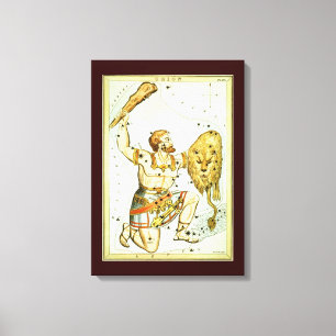 Impressão Em Tela Espelho de Urânia, Mapa Celeste de Astronomia Anti