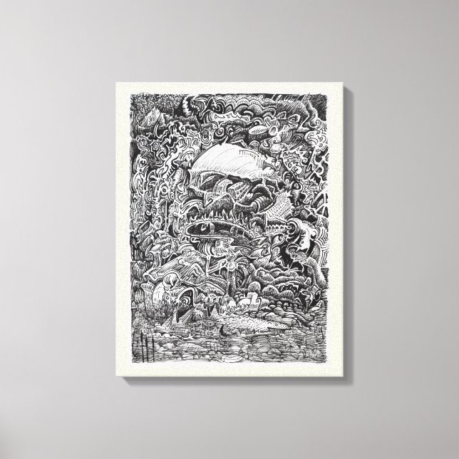 Impressão Em Tela Esperando o Maelstrom (Frente)