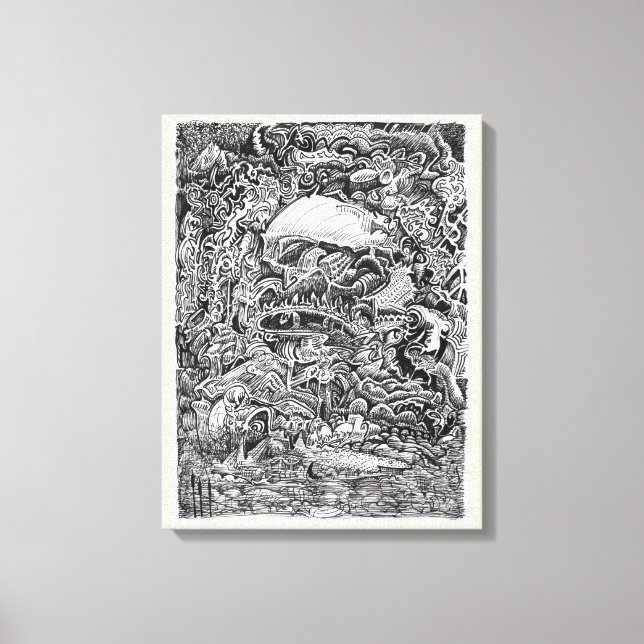 Impressão Em Tela Esperando o Maelstrom (Frente)