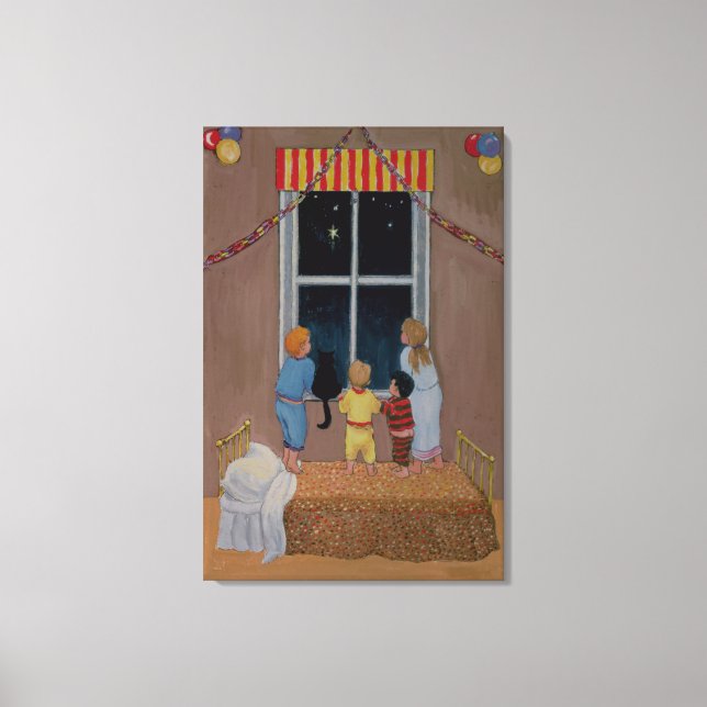 Impressão Em Tela Esperando pelo Pai Natal (Frente)