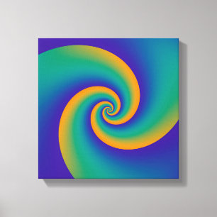 Impressão Em Tela Espirais em Segundo Plano abstrato soft V