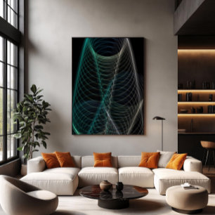 Impressão Em Tela Espirais Infinitas