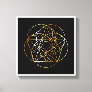 Impressão Em Tela Espiral Fibonacci - A geometria sagrada