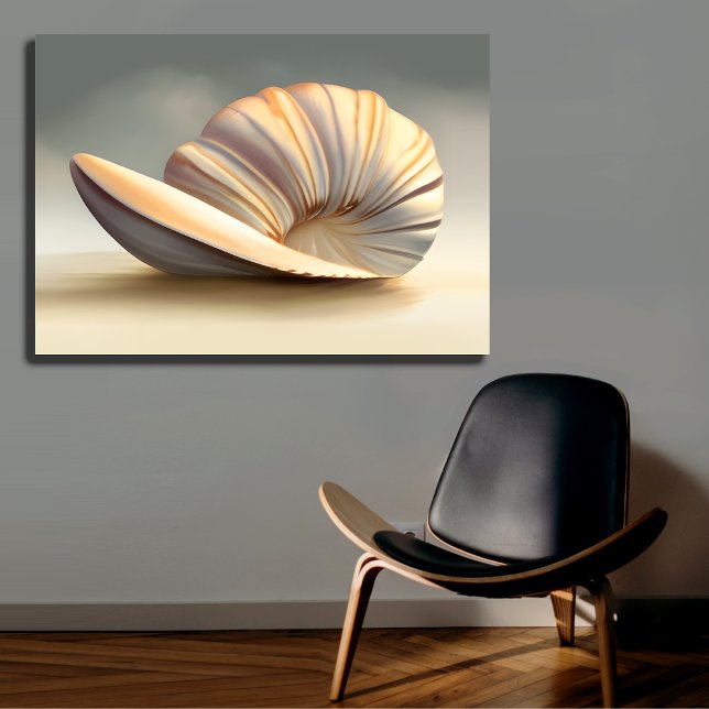 Impressão Em Tela Espiral Shell Ocean Home Decor (Criador carregado)