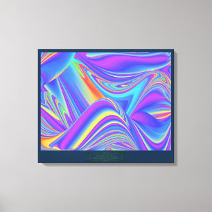 Impressão Em Tela Espírito do Abstrato 3D Rainbowart de Verão
