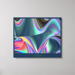 Impressão Em Tela Espírito do Abstrato 3D Rainbowart de Verão