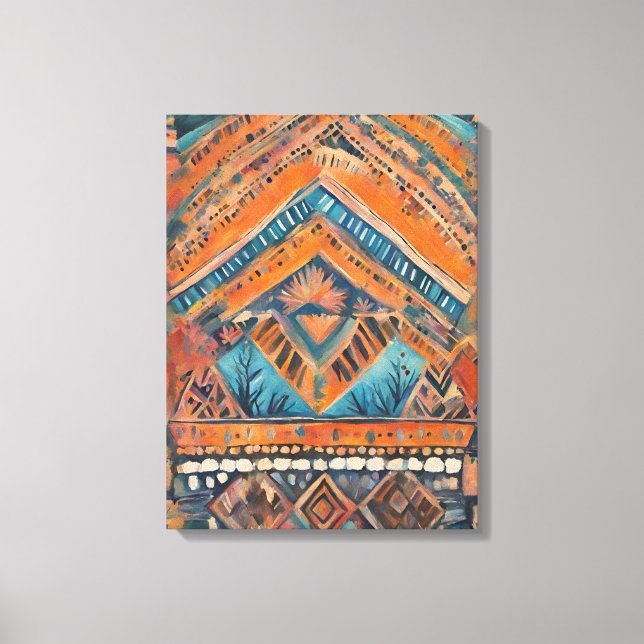 Impressão Em Tela "Espírito Livre na Canvas: Uma Rapsódia Boêmia" (Frente)