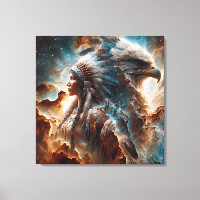 Impressão Em Tela Espírito no céu 0.2 (Frente)