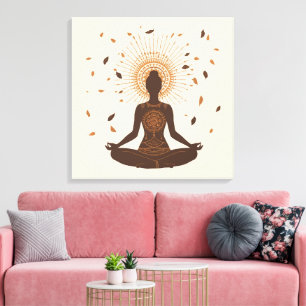Impressão Em Tela Espírito Pacífico – Arte de Meditação de Energia F