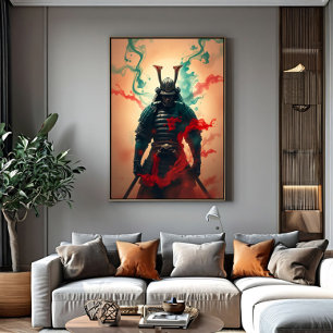 Impressão Em Tela Espírito Samurai: Honra e Mistério