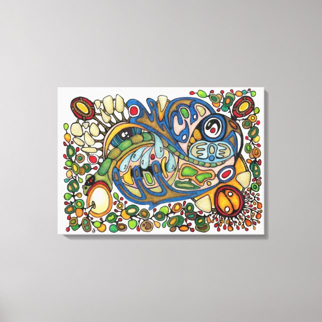 Impressão Em Tela Espírito Shaman: O Sussurro das Vozes Espirituosas (Frente)