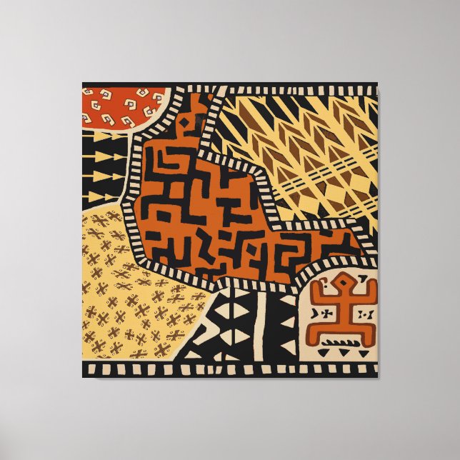 Impressão Em Tela Espíritos Terrestres do Xamã Africano (Frente)