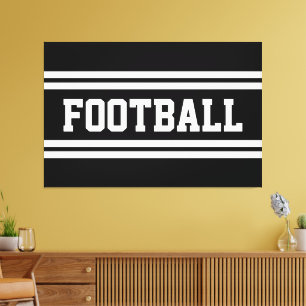 Impressão Em Tela Esportes negros de FUTEBOL Esportes Negros de Corr