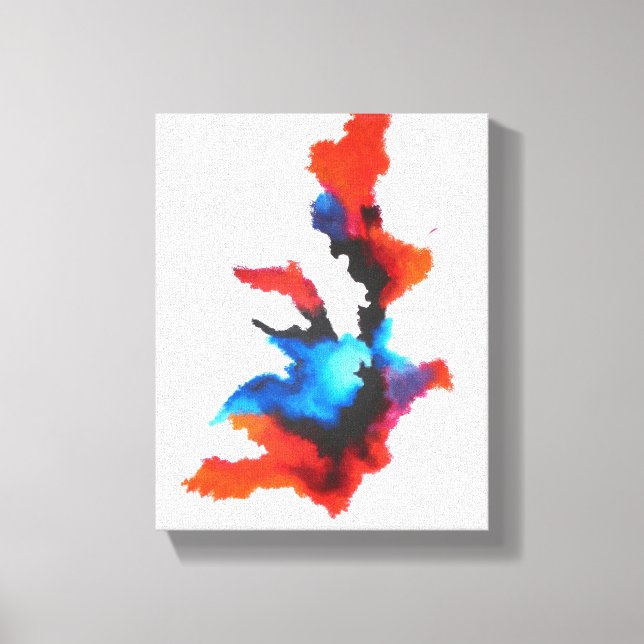 Impressão Em Tela Espressionismo de Sépia Abstrato Art Acrílico (Frente)