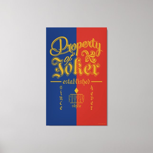 Impressão Em Tela Esquadrão Suicida | Puddin Freaky (Frente)