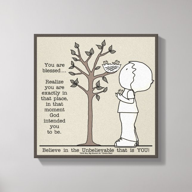 Impressão Em Tela Esse lugar (Frente)