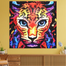 Esse Visual Colorido de Leopardo