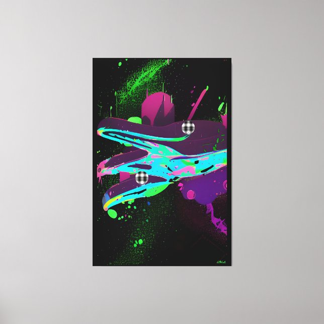 Impressão Em Tela Esseloria - Ken Gage Abstrato (Frente)