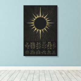 Impressão Em Tela Essência Solar Tecida em Tela de Arte Fina