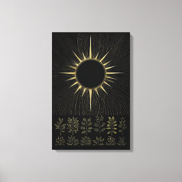 Impressão Em Tela Essência Solar Tecida em Tela de Arte Fina