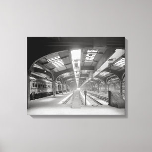 Impressão Em Tela Estação de caminhos-de-ferro de Chicago, 1920.