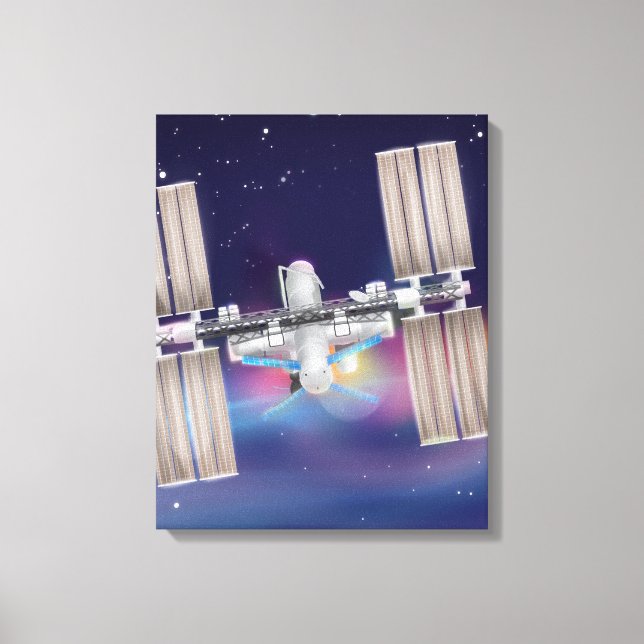 Impressão Em Tela Estação Espacial Internacional (Frente)