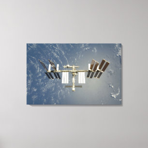 Impressão Em Tela Estação espacial internacional backdropped