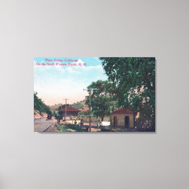 Impressão Em Tela Estação Pieta Northwestern Pacific (Frente)
