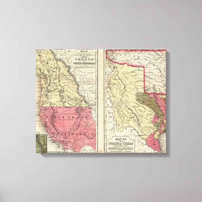 Impressão Em Tela Estado Do Texas (Frente)