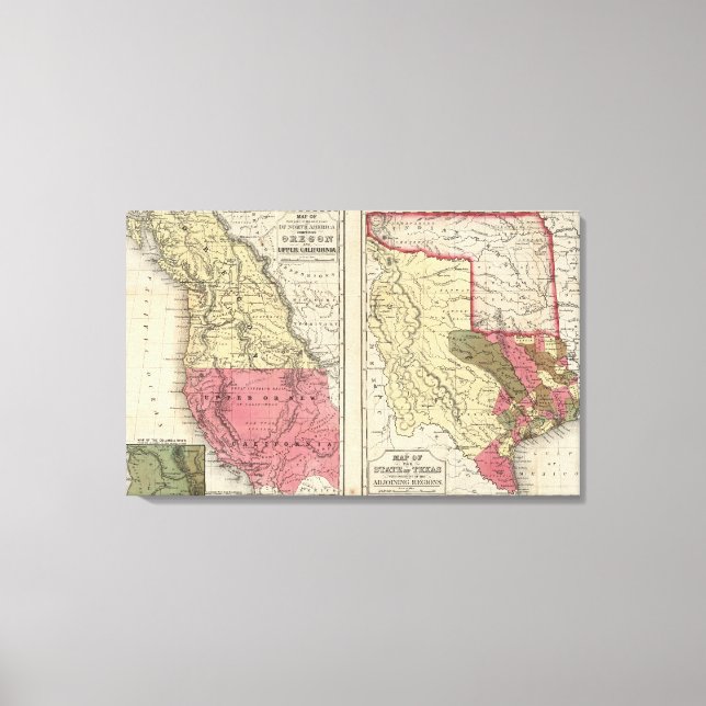 Impressão Em Tela Estado Do Texas (Frente)