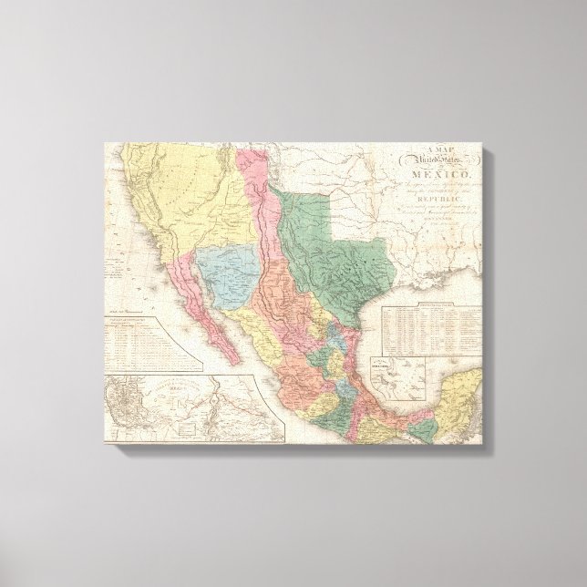 Impressão Em Tela Estados Unidos e México (Frente)