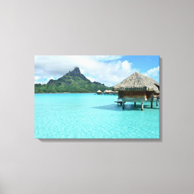 Impressão Em Tela Estância sobre Bora Bora Bora (Frente)