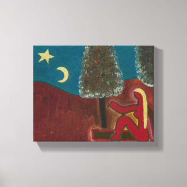 Impressão Em Tela Estar na Escócia com meus pensamentos 2009 (Frente)