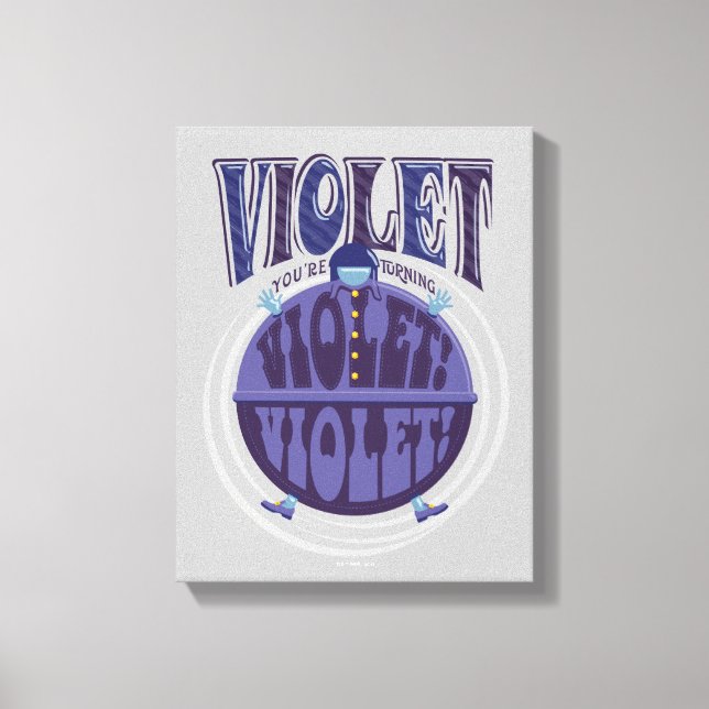 Impressão Em Tela Estás a tornar-te violeta, Violet! (Frente)